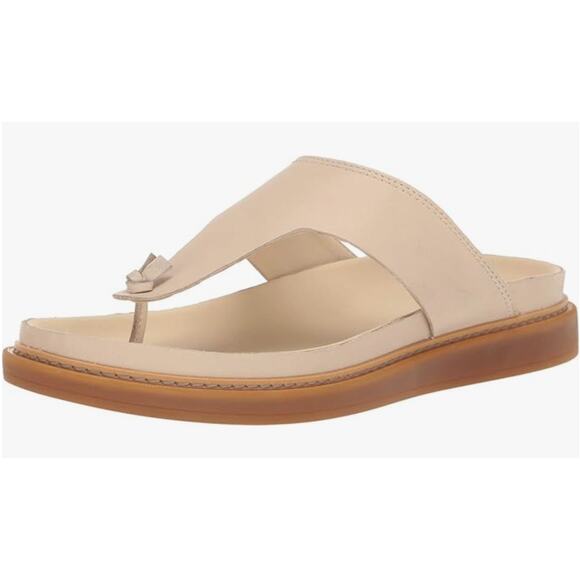 Clarks Women's Trace Shore Sandal, Cream Leather, 9.5 M US - Picture 1 of 10